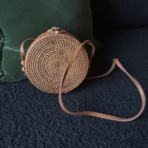 Urban Outfitters Tan Woven Crossbody Bag